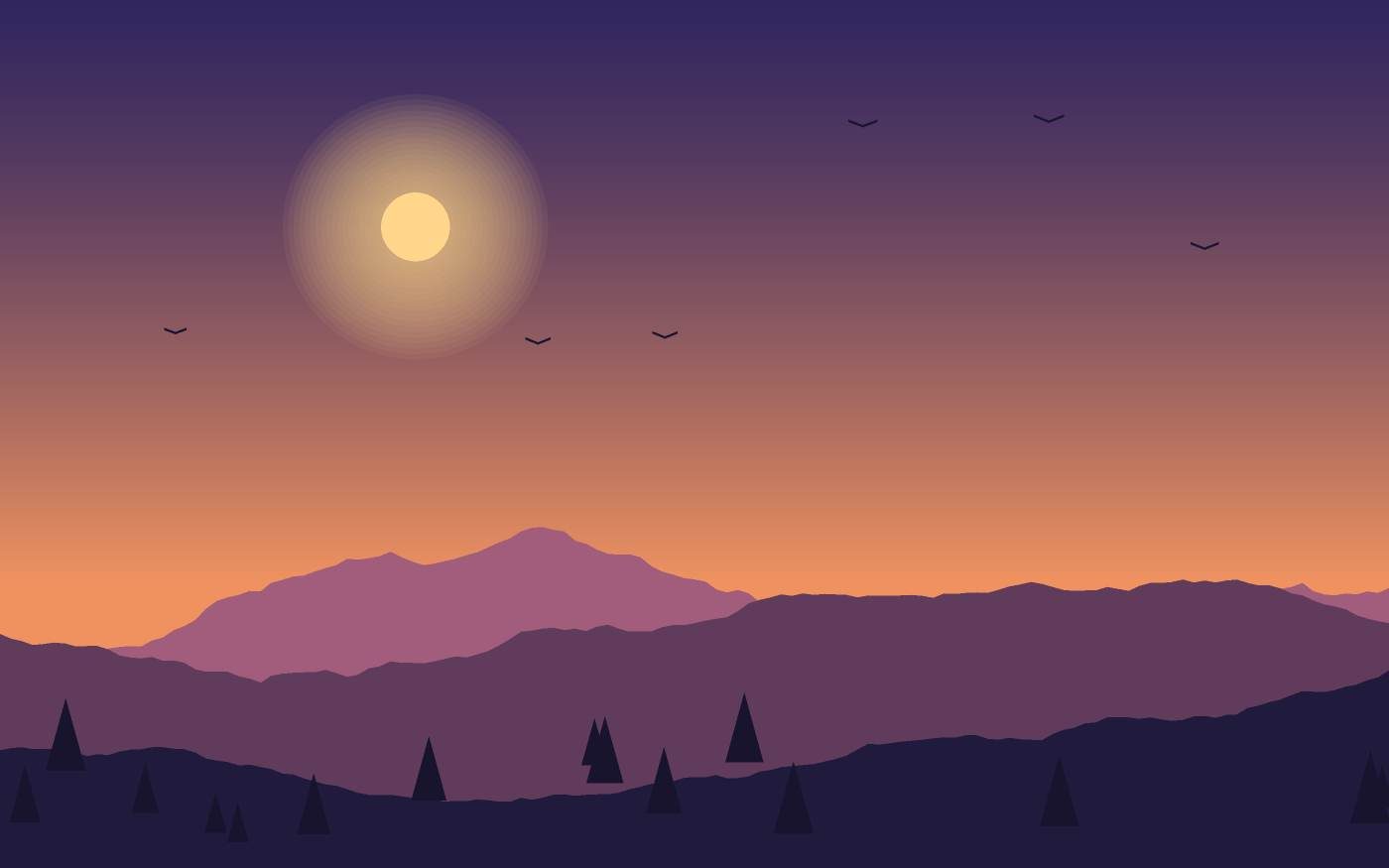 Landschaftsillustration