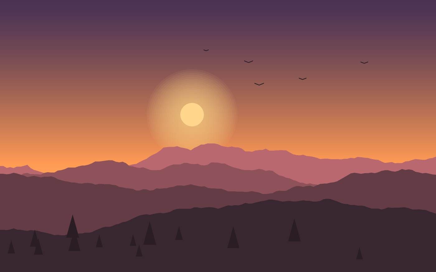 Landschapsillustratie