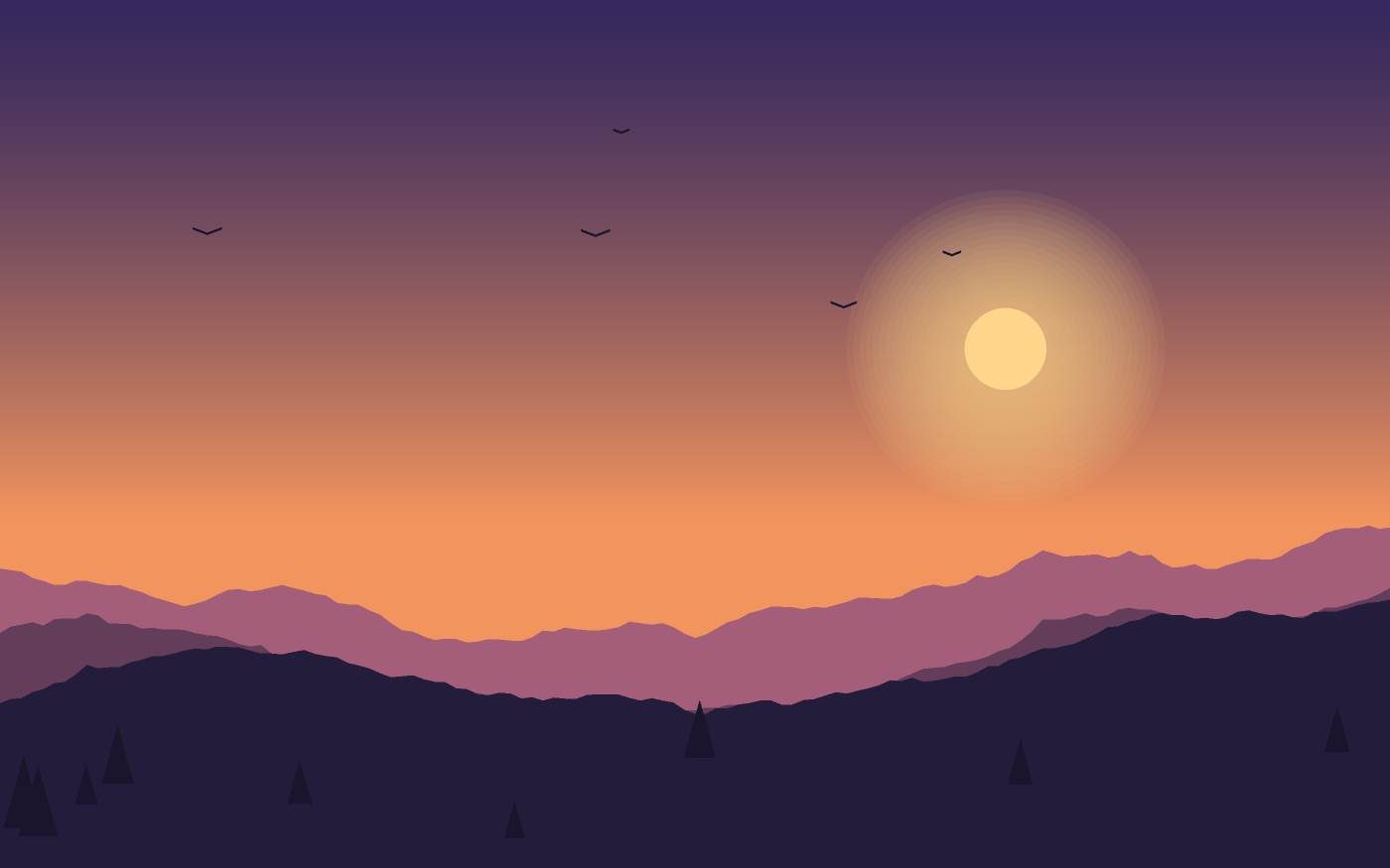 Landschaftsillustration