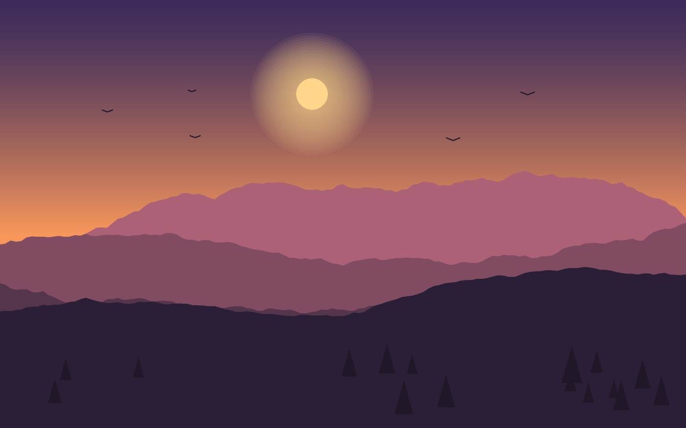 Landschaftsillustration
