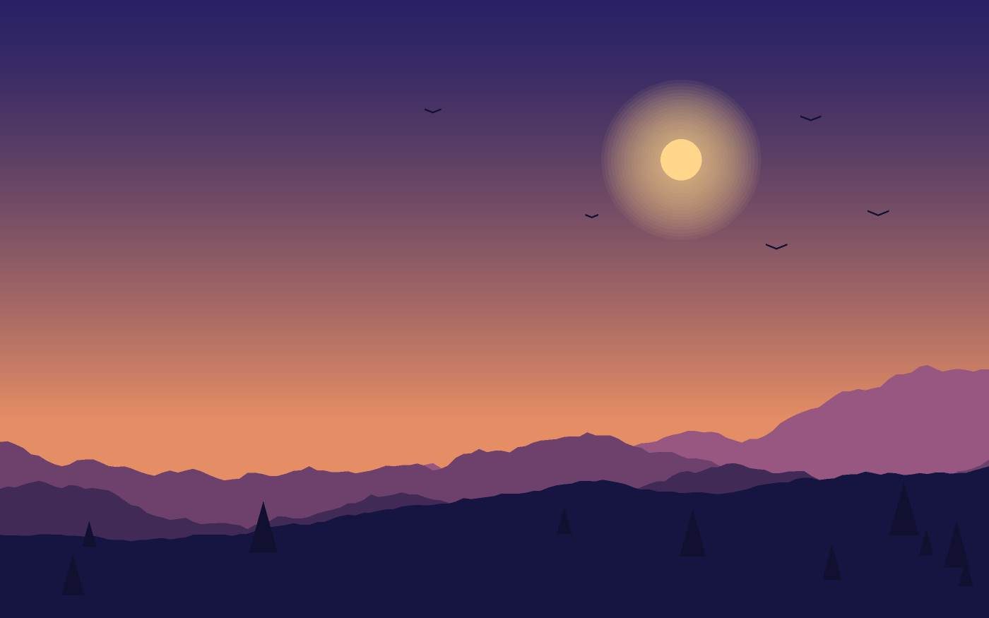 Ilustrace krajiny