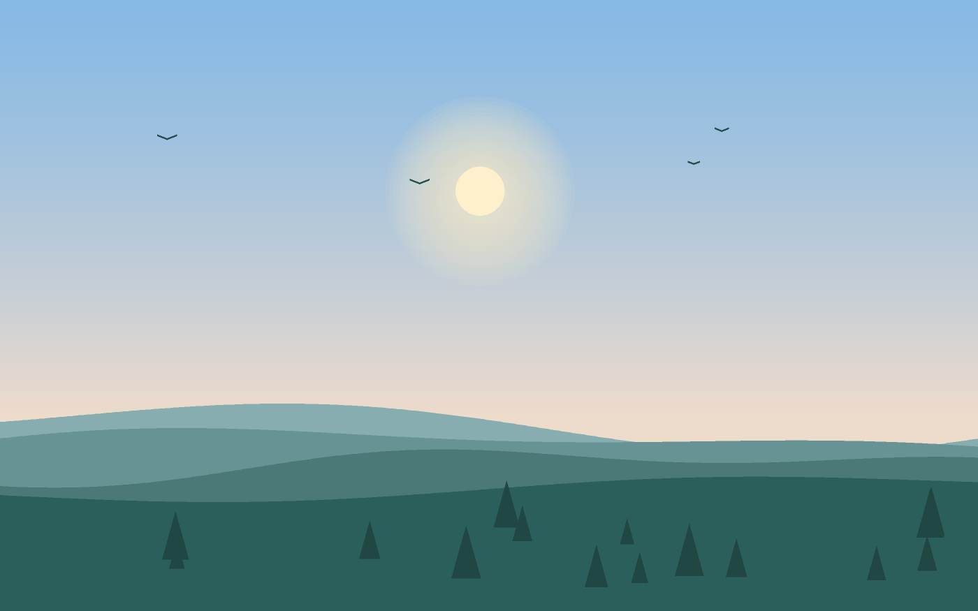 Ilustración de un paisaje