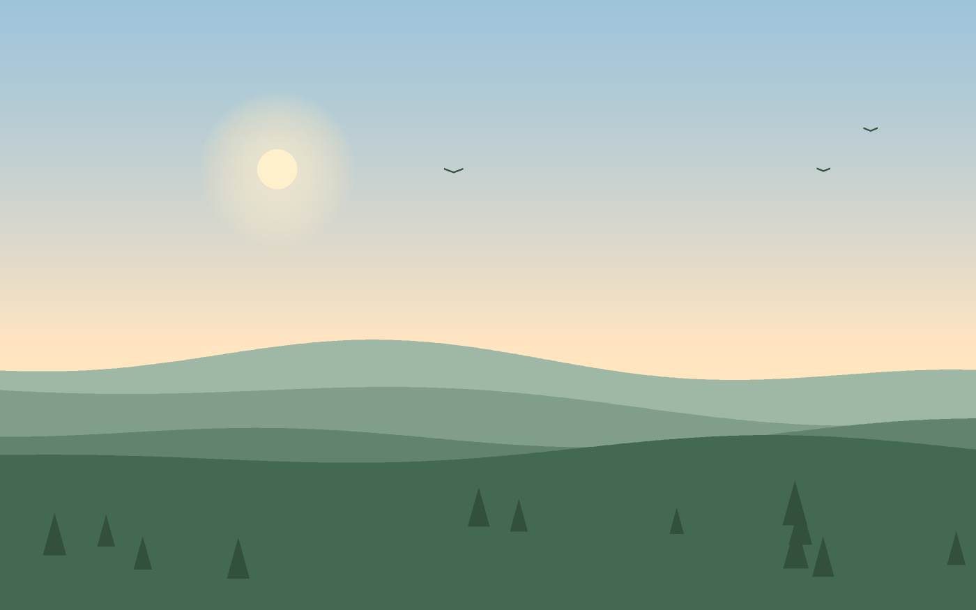 Ilustración de un paisaje