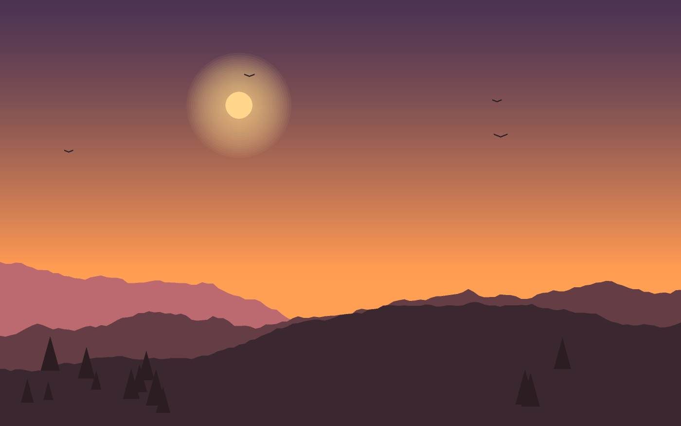 Ilustración de un paisaje