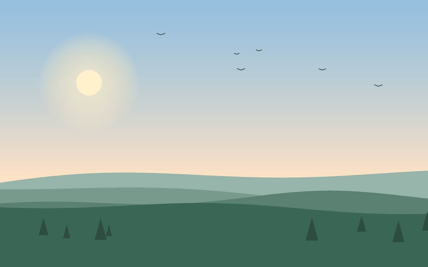 Illustrazione di un paesaggio