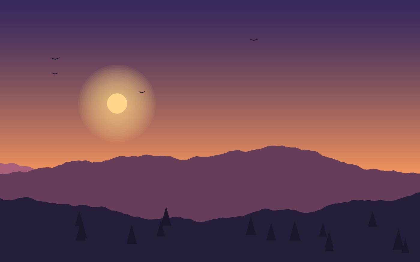 Landschapsillustratie